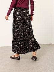 FatFace Jayla Black Rose Bud Maxi Skirt - Image 2 of 6