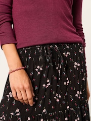 FatFace Jayla Black Rose Bud Maxi Skirt - Image 3 of 6