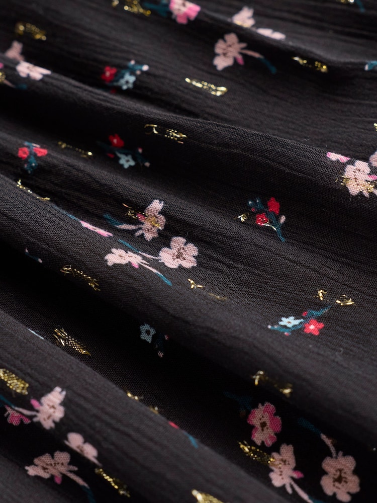 FatFace Jayla Black Rose Bud Maxi Skirt - Image 6 of 6