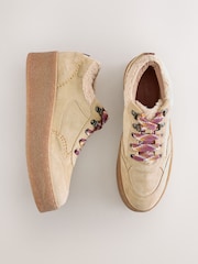 Sand Forever Comfort® Suede Hiker Wedge Trainers - Image 1 of 6