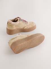 Sand Forever Comfort® Suede Hiker Wedge Trainers - Image 4 of 6
