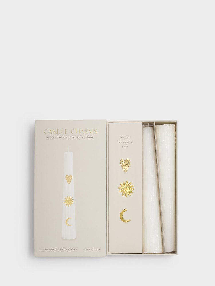 Katie Loxton Oyster Candle Charms Moon And Sun Gift Set - Image 1 of 4