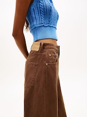 Tommy Jeans Washed Canvas Mid Rise Loose Jeans - صورة 4 من 5