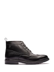 Base London Black Foster Brogue Boots - Image 1 of 1