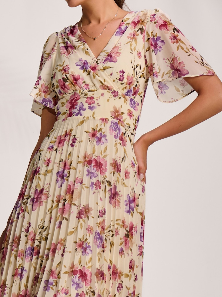 cream pleated chiffon dress Cream Pleated Chiffon Skirt