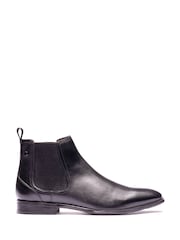 Noir - Base London Ellison Chelsea Leather Boots - Image 1 de 3