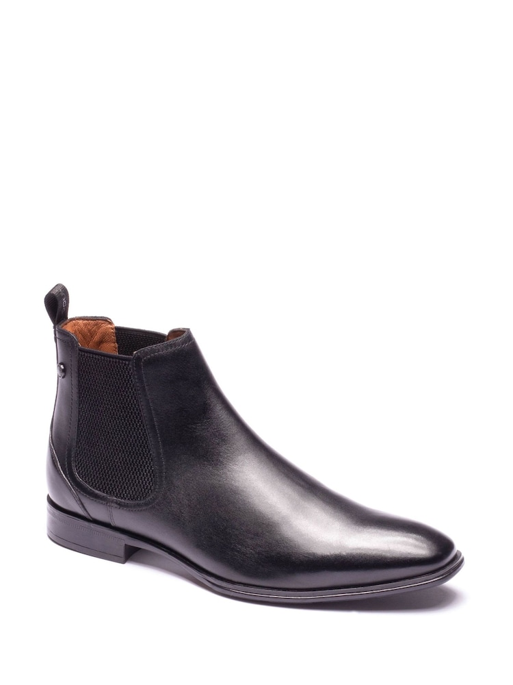 Noir - Base London Ellison Chelsea Leather Boots - Image 3 de 3