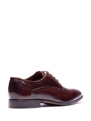 Braun - Base London Vance Lace Up Leather Shoes - Bild 2 von 4