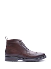 Smeđa - Base London Porter Brogue Boot - Slika 1 od 4