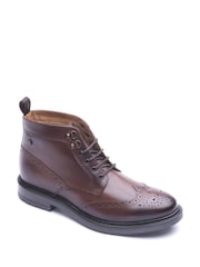 Smeđa - Base London Porter Brogue Boot - Slika 3 od 4