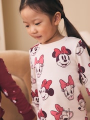Burgundy Red Minnie Mouse Snuggle Pyjamas 3 Pack (9mths-12yrs) - Image 6 of 6