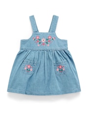 Purebaby Embroidered Pinnie Dress - Image 2 of 7