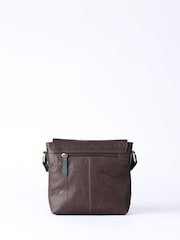 Lakeland Leather Brown Hartsop Flapover Cross-Body Bag - Image 2 of 6
