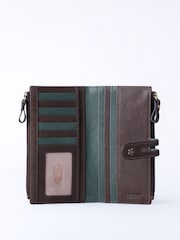 Lakeland Leather Brown Hartsop Leather Double Zip Purse - Image 2 of 5