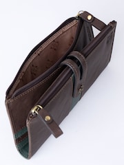 Lakeland Leather Brown Hartsop Leather Double Zip Purse - Image 3 of 5