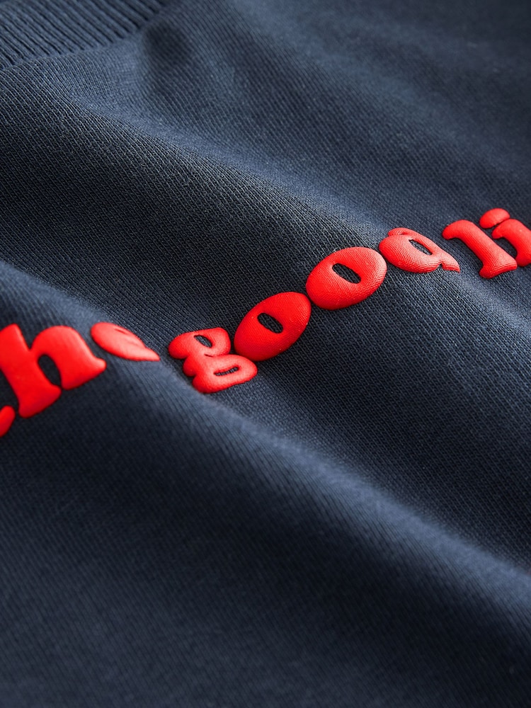 Navy on the good list Slogan Long Sleeve Christmas T-Shirt (3mths-7yrs) - Image 9 of 9 Navy on the good list Slogan Long Sleeve Christmas T-Shirt (3mths-7yrs) - Image 9 of 9