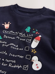 Navy Christmas Wish List - Landarmshirt mit weihnachtlichem Design (3 M.–7 J.) - Bild 10 von 10