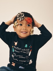 Navy Christmas Wish List - Camiseta navideña de manga larga (3 meses - 7 años) - Imagen 4 de 4