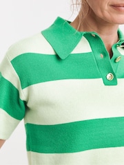 JD Williams Stripe Collar Short Sleeve Polo Shirt - Image 4 of 4