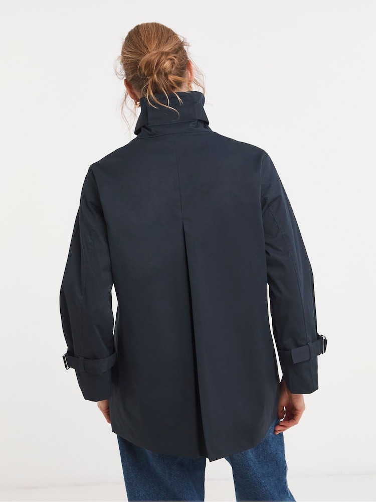 JD Williams Funnel Neck Trench Car Coat - Imaginea 2 din 4