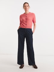 JD Williams Pink Sheer Short Sleeve Cardigan - Image 4 of 4