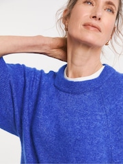 JD Williams Blue Sheer Wide Sleeve Jumper - Image 4 of 4