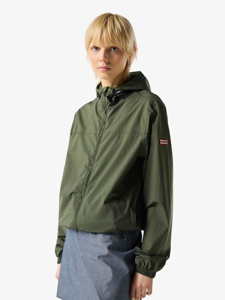 Hunter Green Packable Rain Jacket - Image 2 of 4