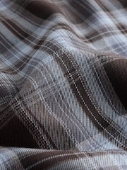 Blue/Brown Check Kilt Midi Skirt - Image 8 of 8