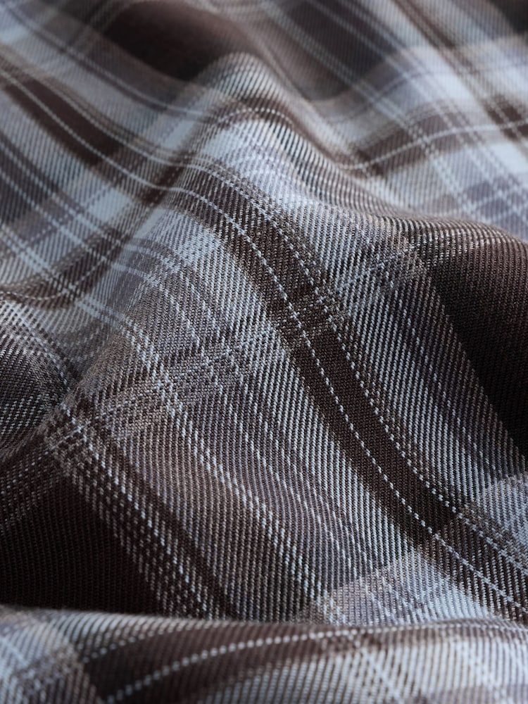 Blue/Brown Check Kilt Midi Skirt - Image 8 of 8 Blue/Brown Check Kilt Midi Skirt - Image 8 of 8