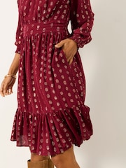 FatFace Peggy Red Dress - Image 3 of 6