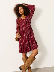 FatFace Peggy Red Dress - Image 5 of 6
