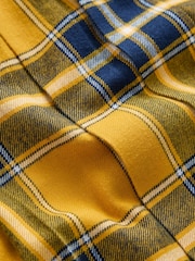Yellow/Black Check - تنورة قصيرة مطوية سهلة الارتداء - صورة 7 من 8