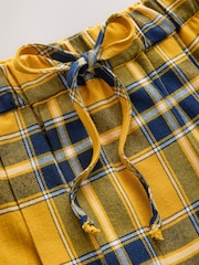 Yellow/Black Check - تنورة قصيرة مطوية سهلة الارتداء - صورة 8 من 8