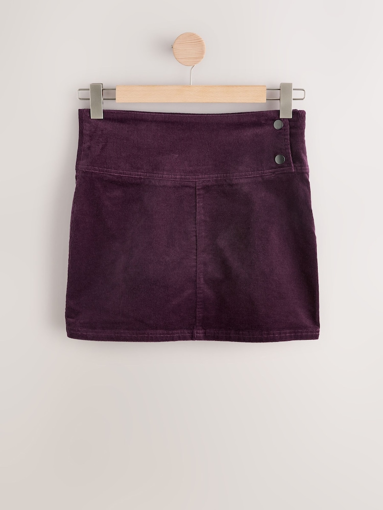 Burgundy Red Cord Mini Skirt - Image 1 of 3
