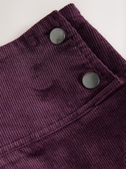 Burgundy Red Cord Mini Skirt - Image 2 of 3