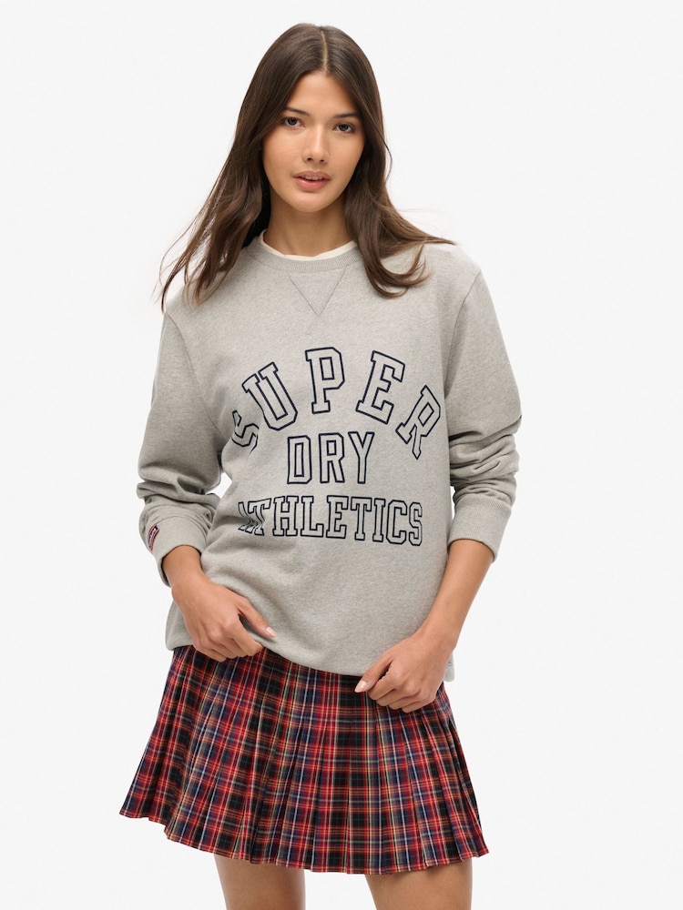 Superdry Red Mid Rise Check Mini Skirt - Image 1 of 8