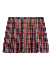 Superdry Red Mid Rise Check Mini Skirt - Image 7 of 8
