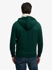 Superdry Green Monogram Embroidered Zip Hoodie - Image 3 of 6