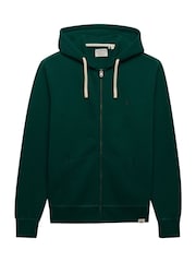 Superdry Green Monogram Embroidered Zip Hoodie - Image 5 of 6