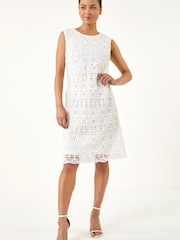 Roman 小さいサイズ・レースシフトワンピース - 画像 4 / 5