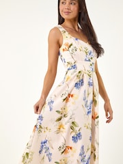 Roman White Petite Waist Detail Dress - Image 1 of 5