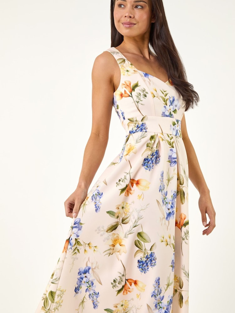 Roman White Petite Waist Detail Dress - Image 1 of 5