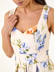 Roman White Petite Waist Detail Dress - Image 5 of 5
