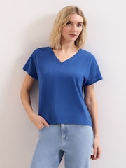 Phase Eight Blue Saphiya T-Shirt - Image 1 of 6