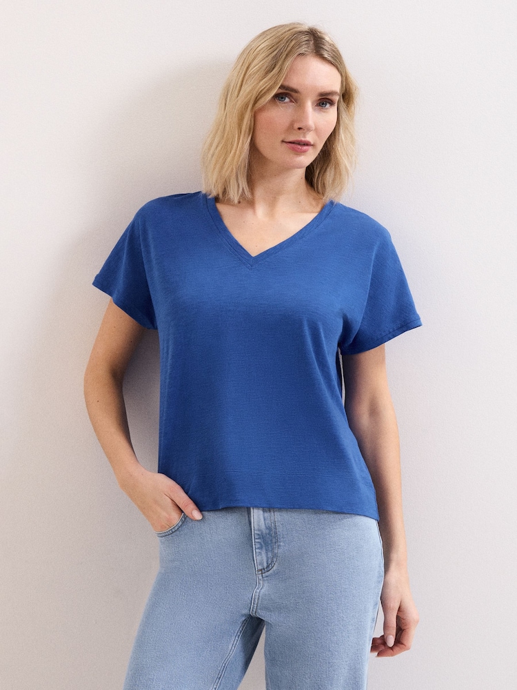 Phase Eight Blue Saphiya T-Shirt - Image 1 of 6