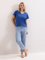 Phase Eight Blue Saphiya T-Shirt - Image 3 of 6