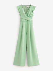 Phase Eight Green Petite Ayla Jumpsuit - Image 6 of 7