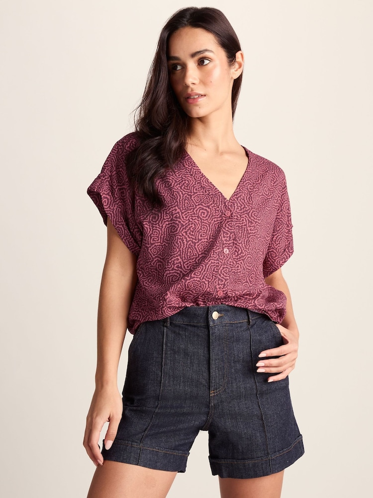 Tog 24 Purple Meredith Short Sleeve Shirt - Image 1 of 7