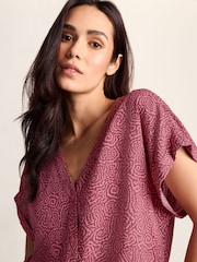 Tog 24 Purple Meredith Short Sleeve Shirt - Image 5 of 7