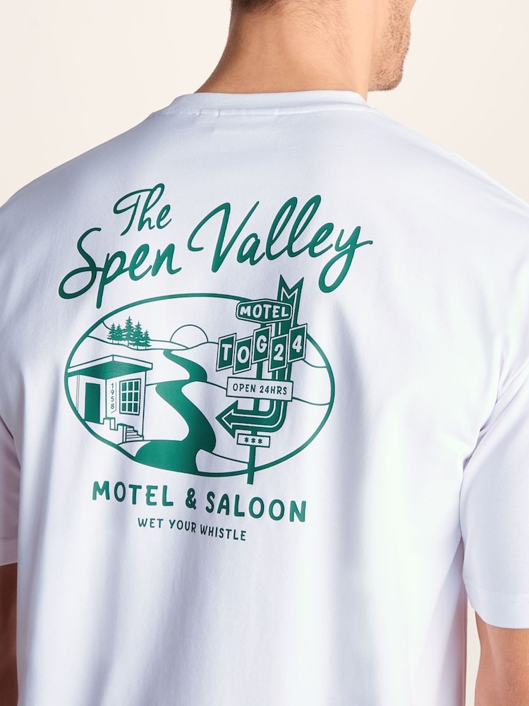 Tog 24 White Saloon T-Shirt - Image 2 of 2